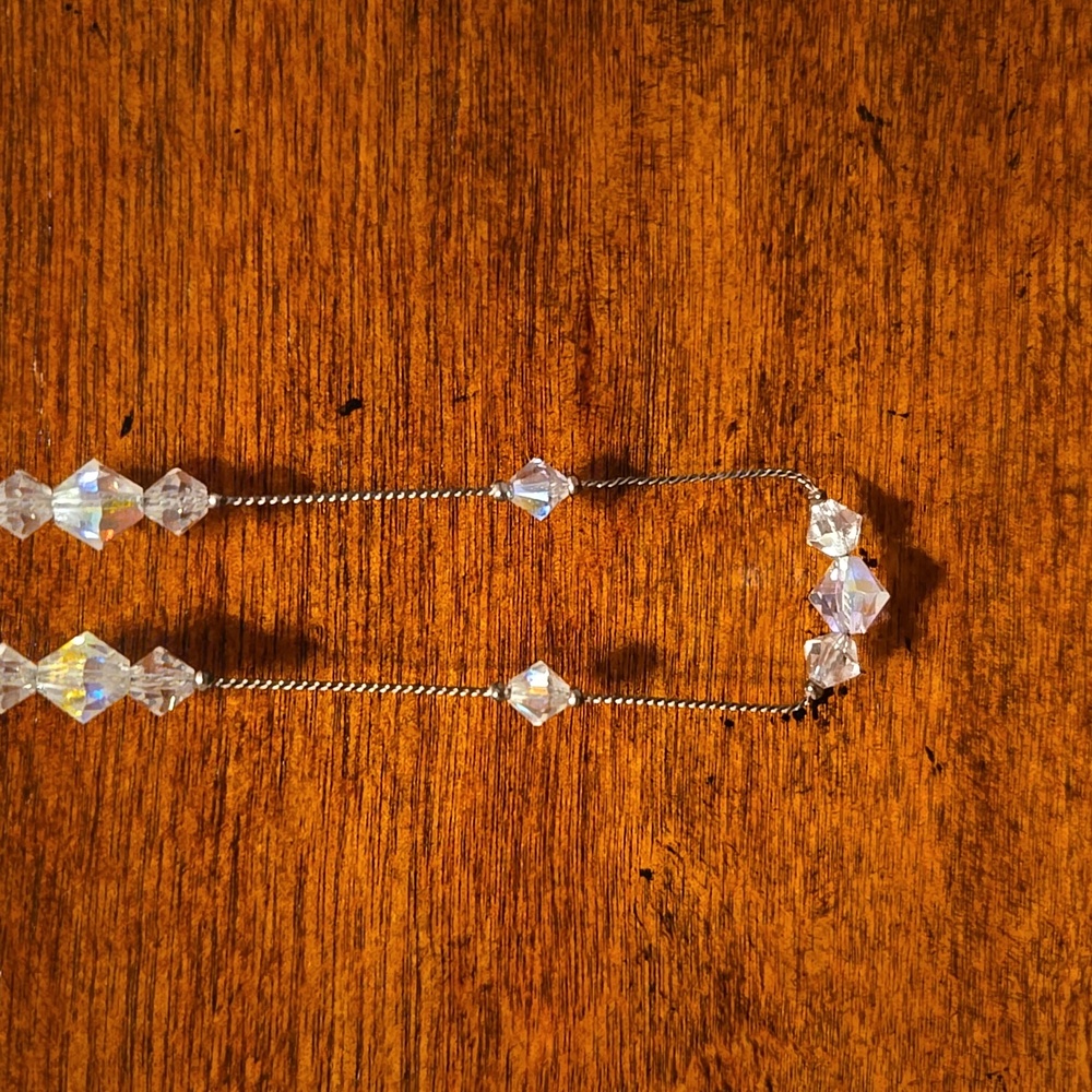 Elegant Silver Crystal Necklace